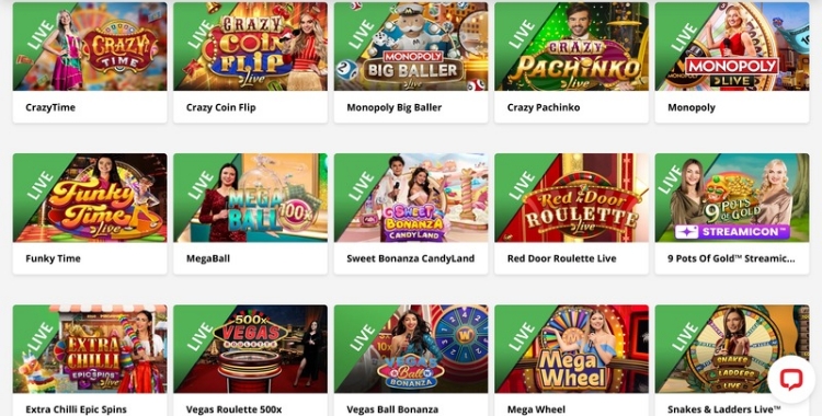 Live Casino Game Shows