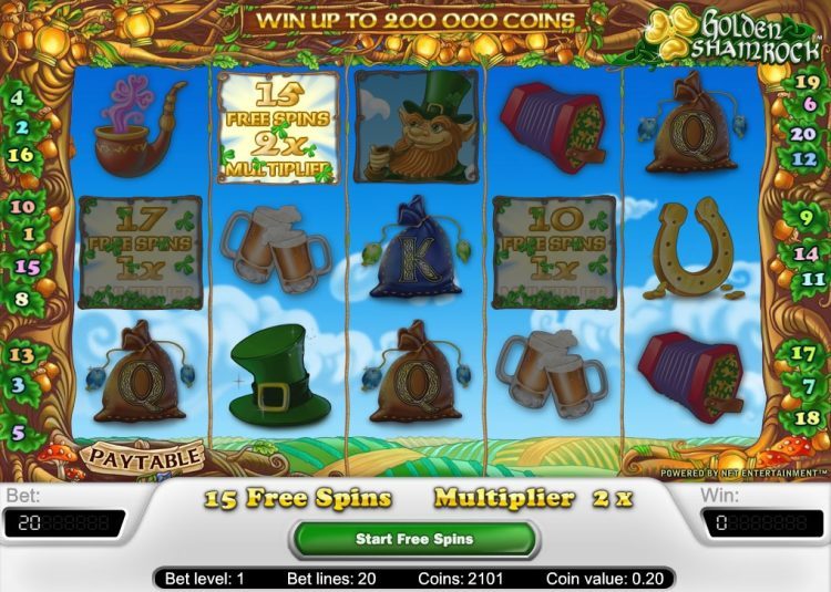 Golden Shamrock slot Free Spins bonus