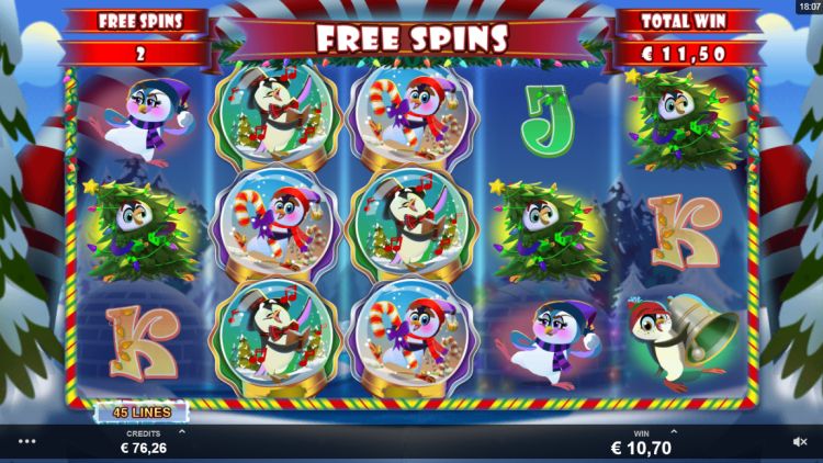 Holly Jolly Penguins slot Free Spins