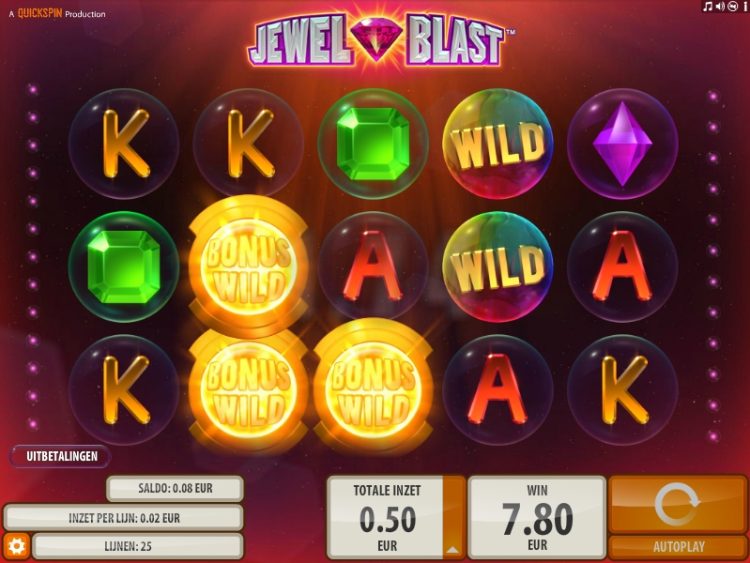 Jewel Blast slot Bonus Wilds