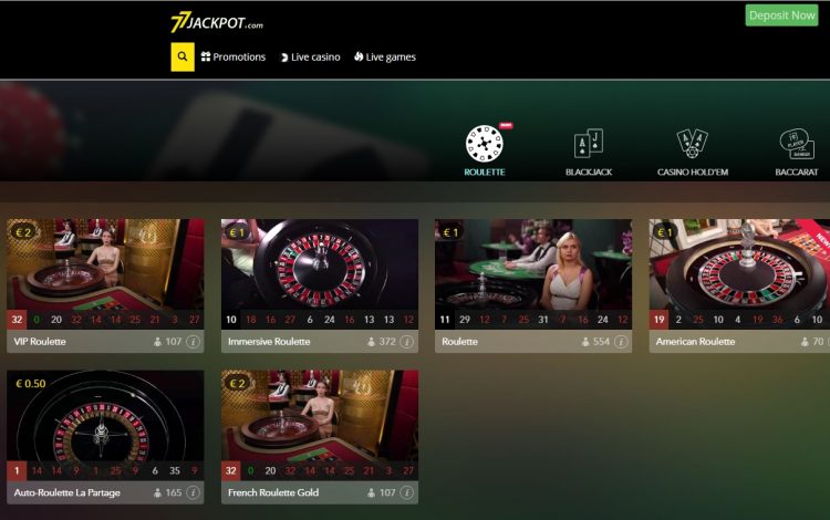 77 jackpot live casino