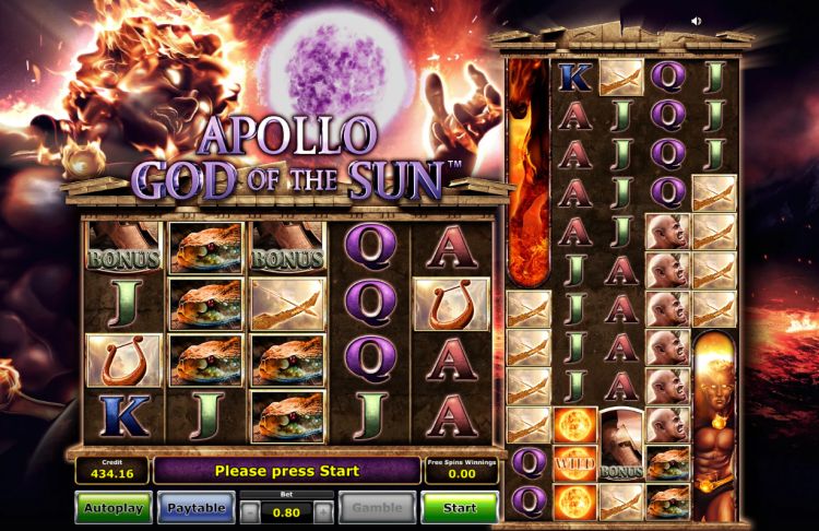 Apollo God of the Sun Novomatic slot