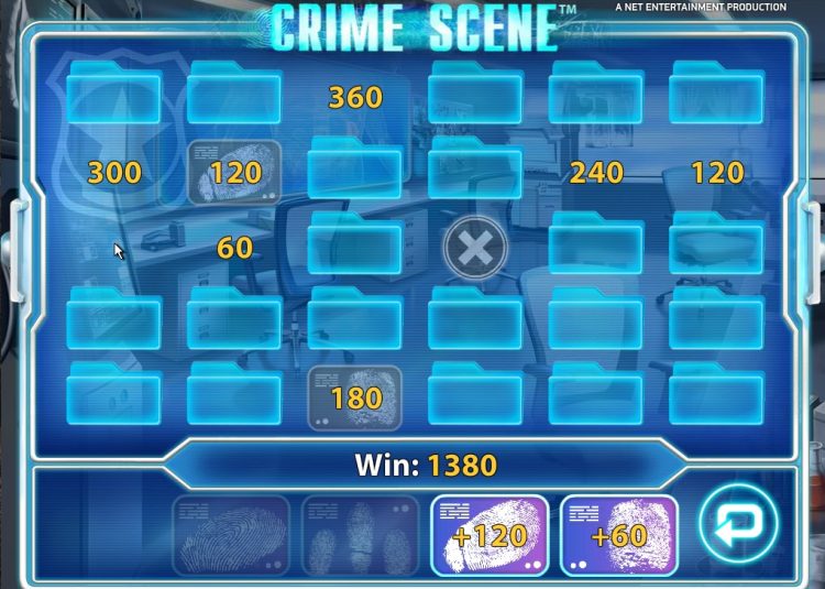 Crime Scene NetEnt slot Pick and Click