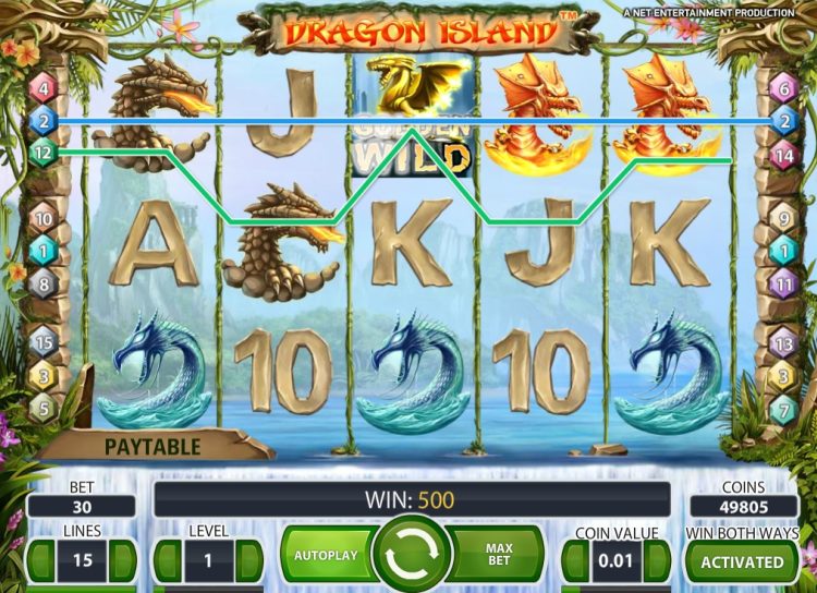 Dragon Island NetEnt slot