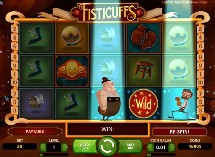 Fisticufffs NetEnt slot bonus
