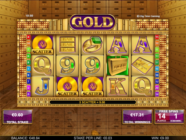 Gold slot Big Time Gaming Free Spins