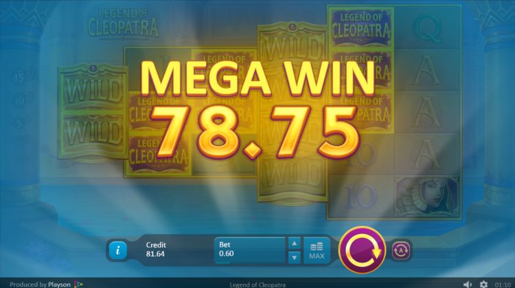 Legend of Cleopatra slot Mega Win