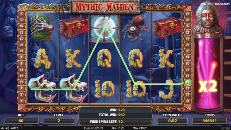 Mythic Maiden slot Free Spins
