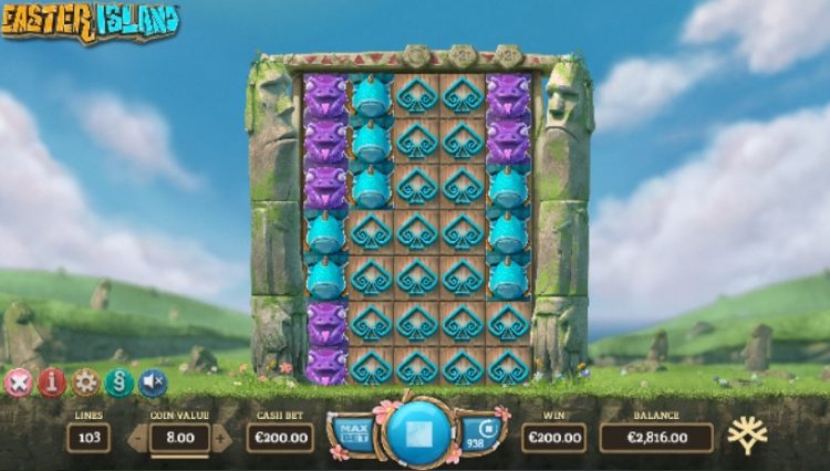 Easter Island Yggdrasil bonus feature