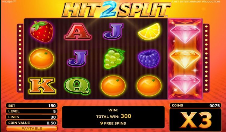 Hit 2 Split slot NetEnt Free Spins