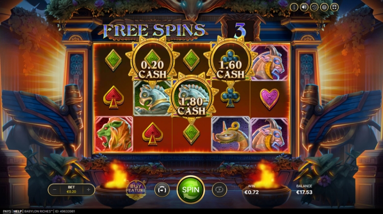 Babylon Riches Free Spins Bonus