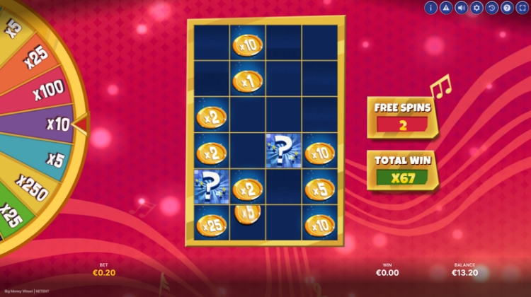 Big Money Wheel Free Spins Bonus