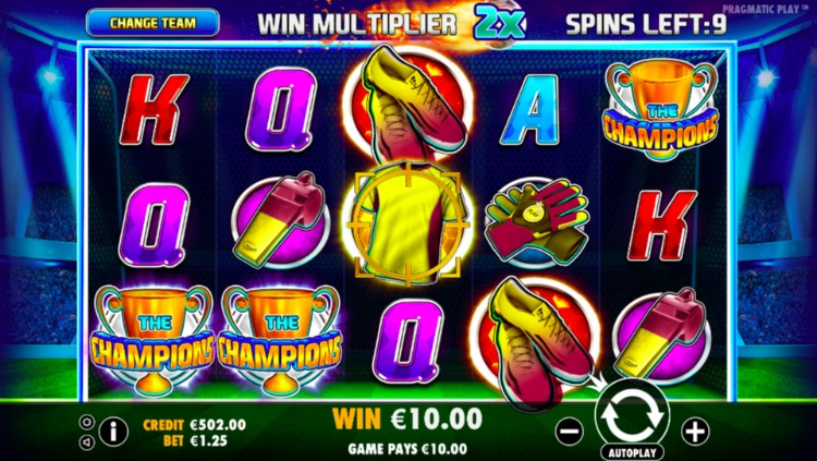 The Champions slot Multiplier bonus