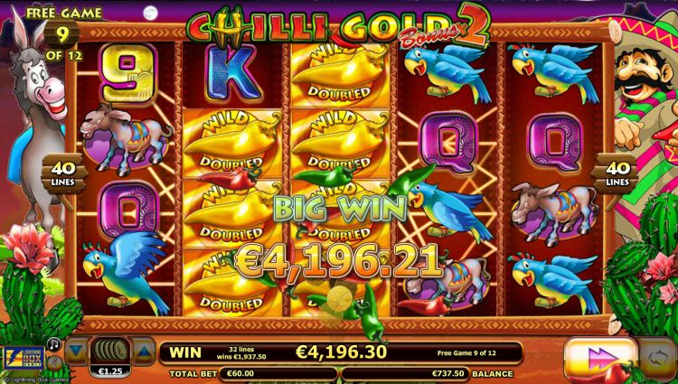 Chilli Gold 2 slot big win