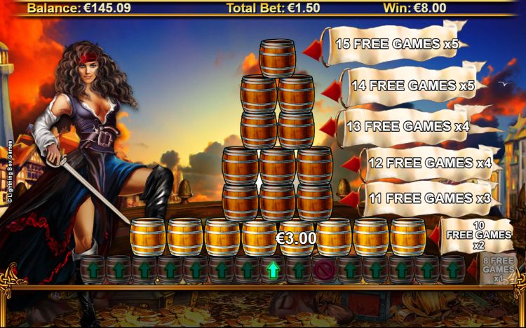 Five Pirates slot Free Spins bonus