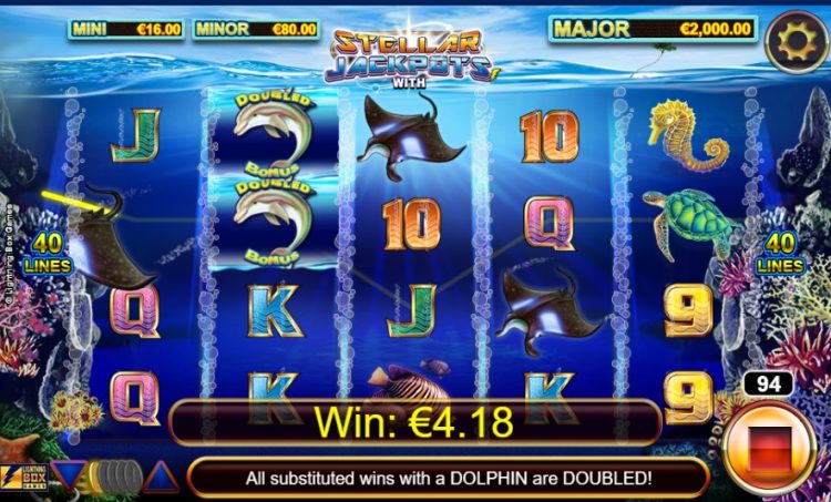 Stellar Jackpots with Dolphin Gold online gokkast review