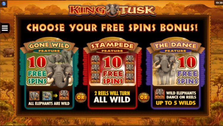 King Tusk Microgaming slot Free Spins