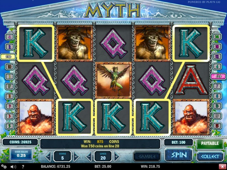 Myth online slot review