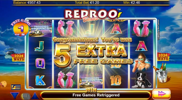 Redroo slot Free Games bonus