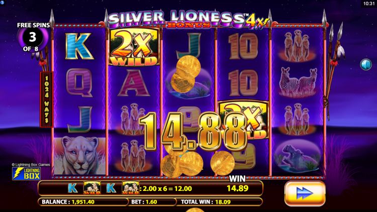 Silver Lioness slot Free Spins
