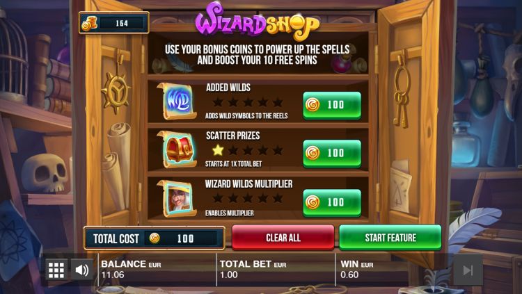 The Wizard Shop slot bonus boosters