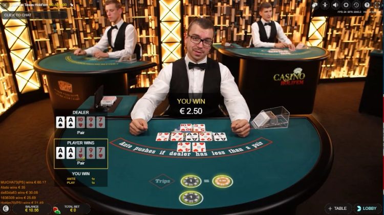 Ultimate Texas Hold’em Uitbetaling