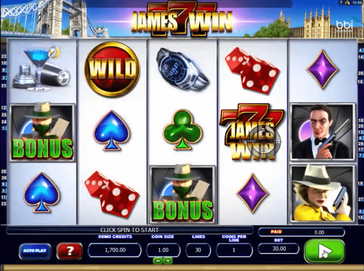 James Win slot bonus