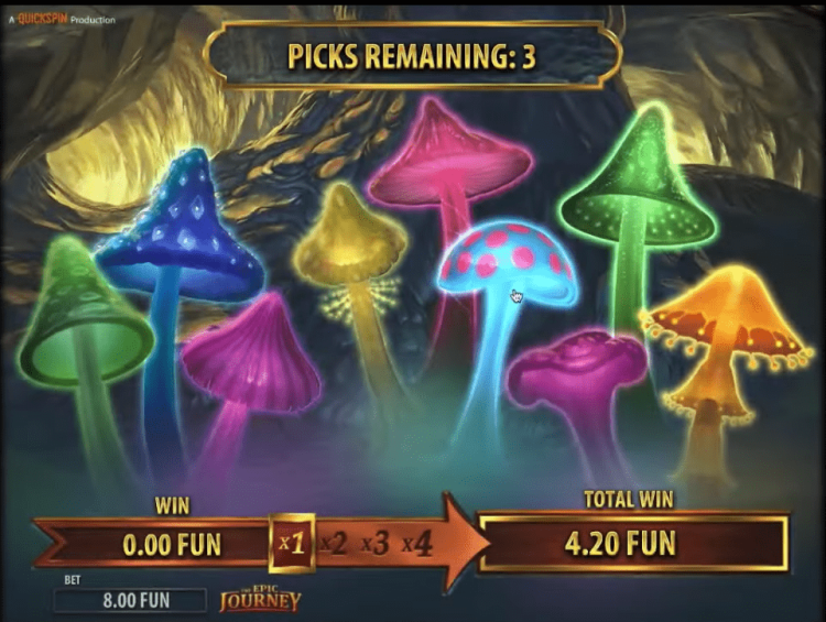 The Epic Journey slot Mushroom bonus