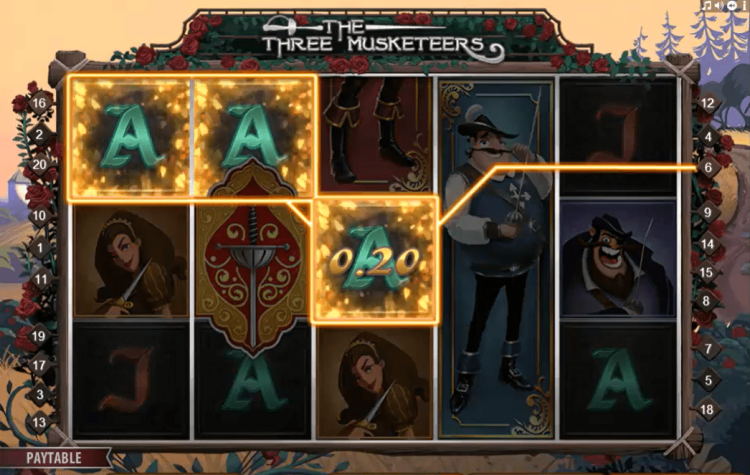 The Three Musketeers online slot Quickspin