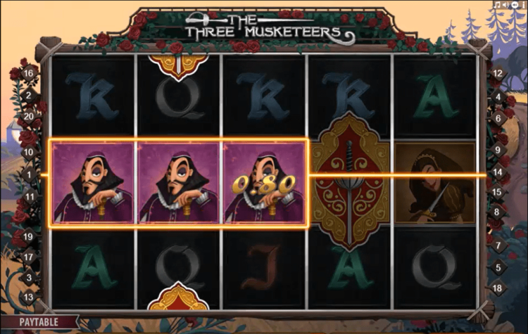 The Three Musketeers online slot