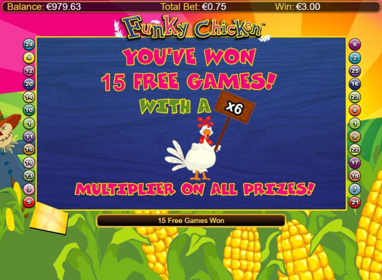 Funky Chicken slot Free Spins