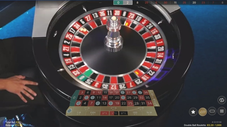 Double Ball Roulette Twee Kogels op Hetzelfde Getal