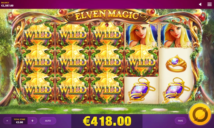 Elven Magic slot Red Tiger big win