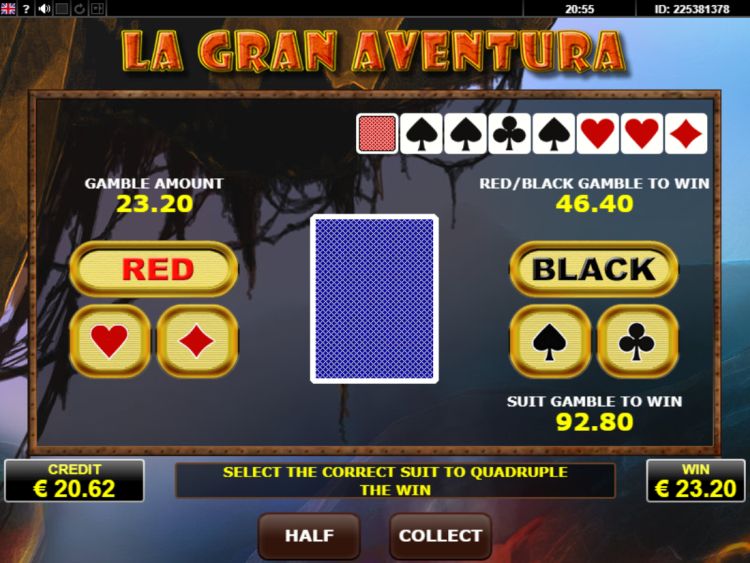 La Gran Avontura Amatic gamble feature