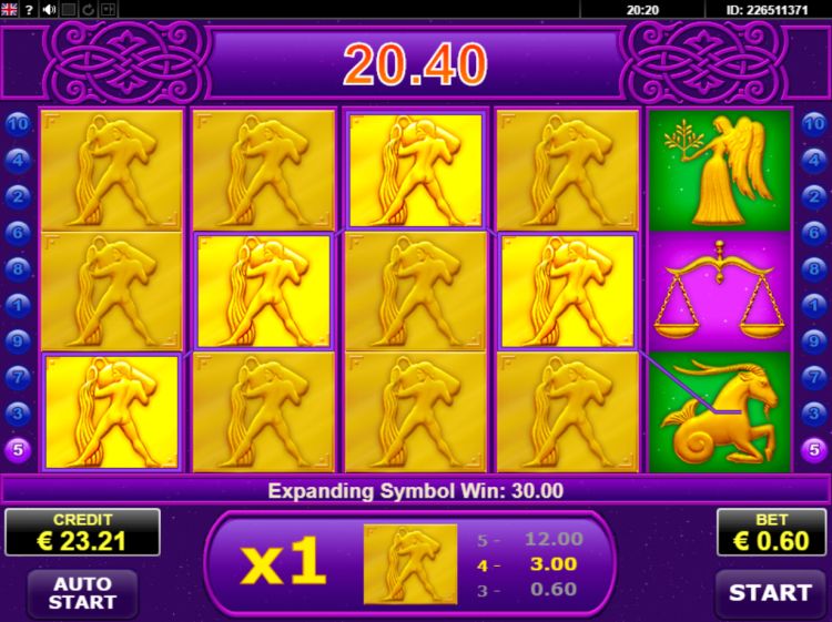 Lucky Zodiac Amatic slot bonus win