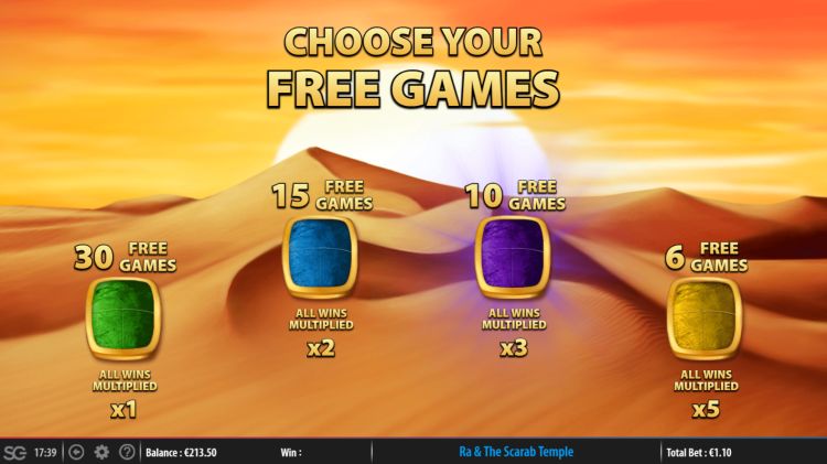 Ra and The Scarab Treasure slot Free Spins