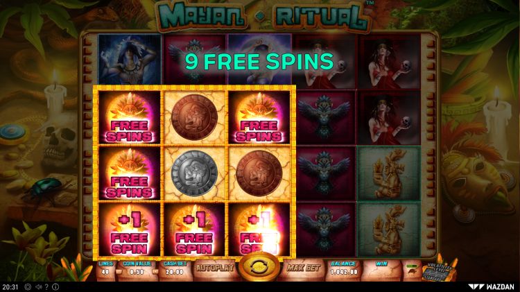 Mayan Ritual online slot bonus trigger