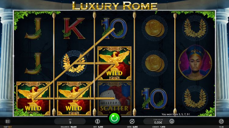 Luxury Rome slot review win
