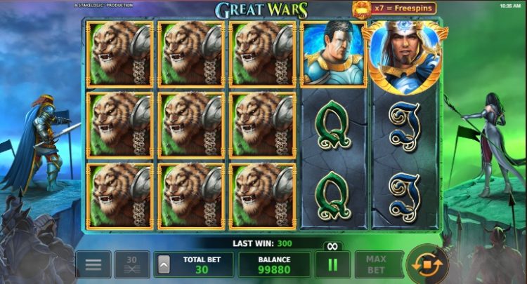 Stakelogic Great Wars gokkast review