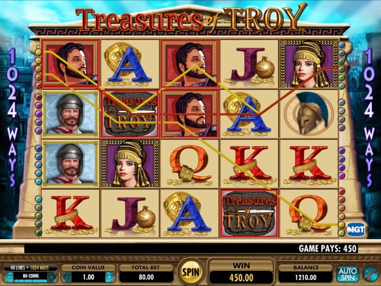 Treasures of Troy slot IGT