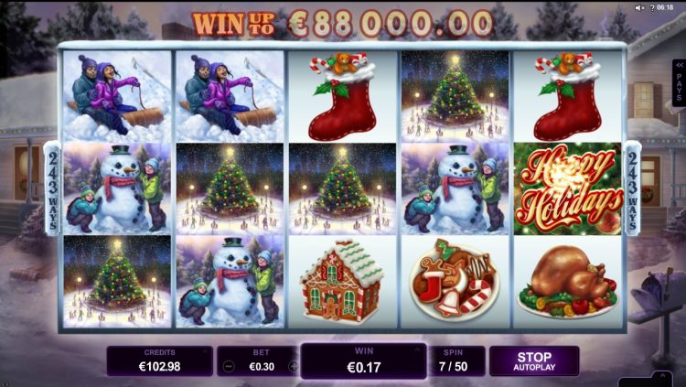 MicroGaming Happy Holidays slot