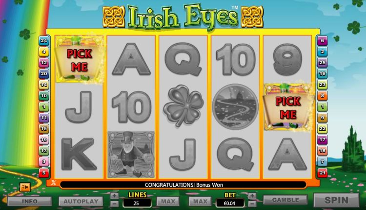 Irish Eyes online slot bonus