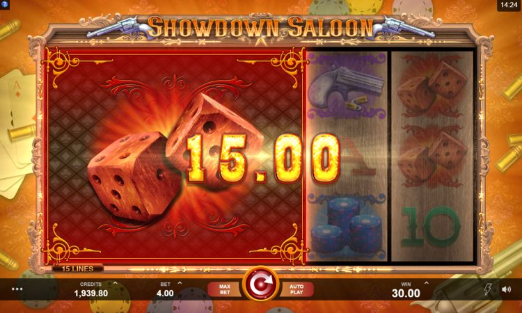 Showdown Saloon slot Microgaming review