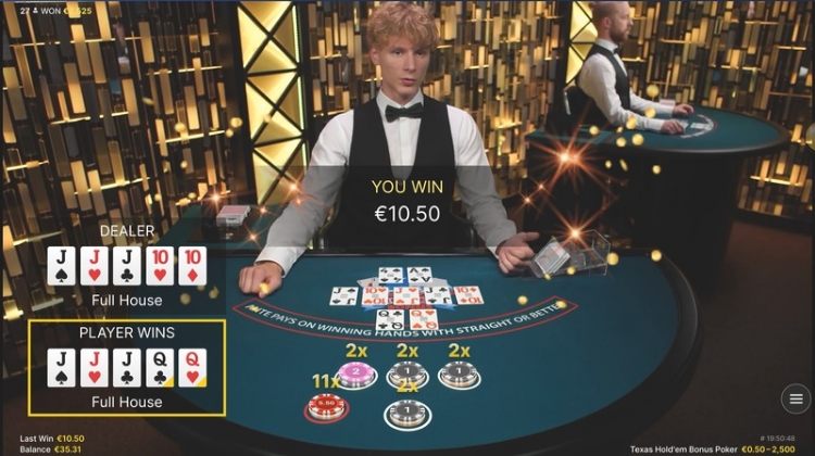 Texas Hold’em Bonus Poker Uitbetaling