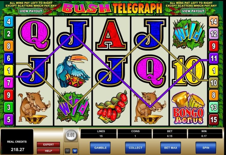 MicroGaming Bush Telegraph gokkast review