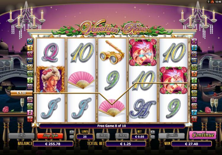 Venetian Rose gokkast Free Spins