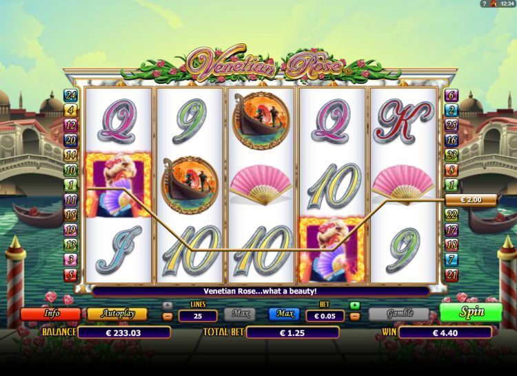 Venetian Rose slot review