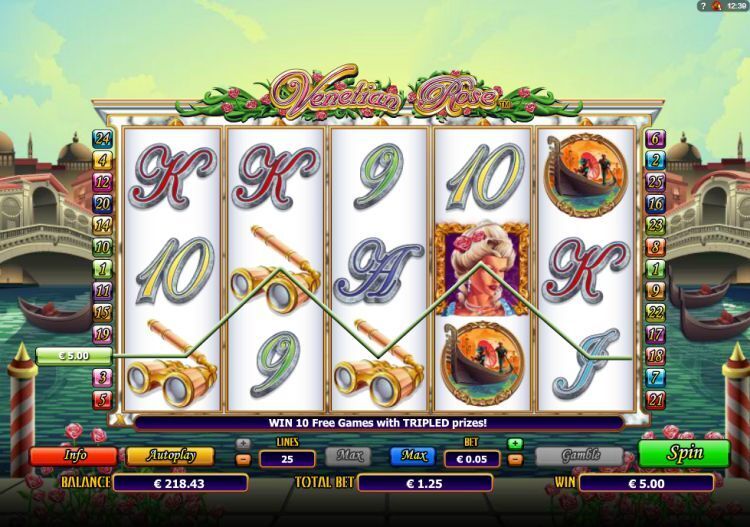 Venetian Rose NextGen Gaming slot