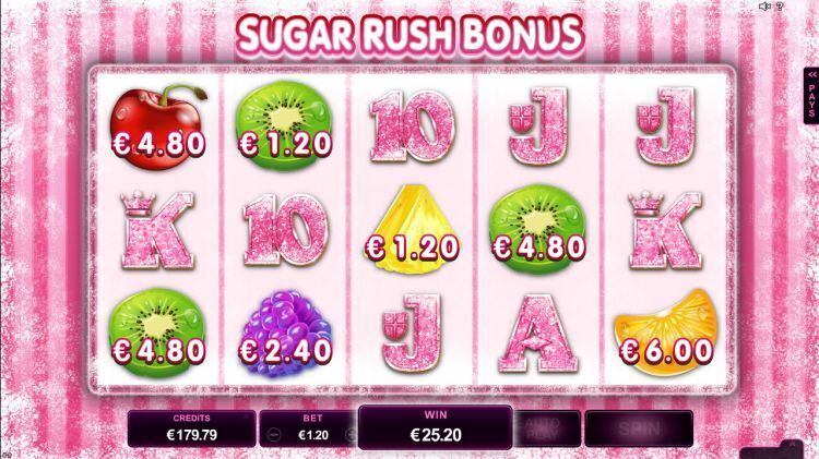 Fruit vs Candy Microgaming slot bonus