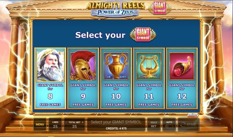 Almighty Reels: Power of Zeus online slot Free Spins